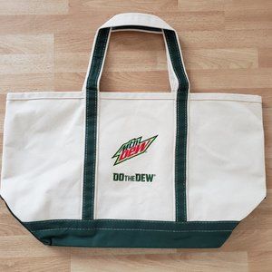New Mountain Dew Do The Dew Canvas Tote Bag Boat Bag Mtn Dew